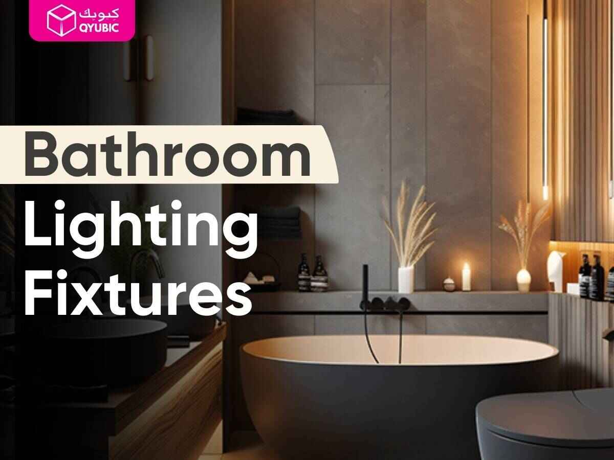 Modern bathroom interior with a freestanding tub, warm ambient lighting, and decorative candle fixtures—ideal for Ramadan, Eid, and everyday relaxation.