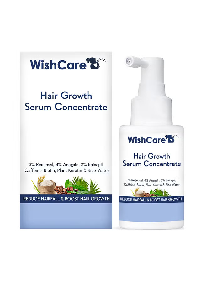 WishCare Hair Growth Serum Concentrate, a best hair growth serum for men and women in the UAE. This non-greasy, fragrance-free redensyl hair serum with 6 potent actives including Anagain and Baicapil, works to stimulate root-level hair growth and strengthen follicles, making it a powerful hair serum for hair growth.