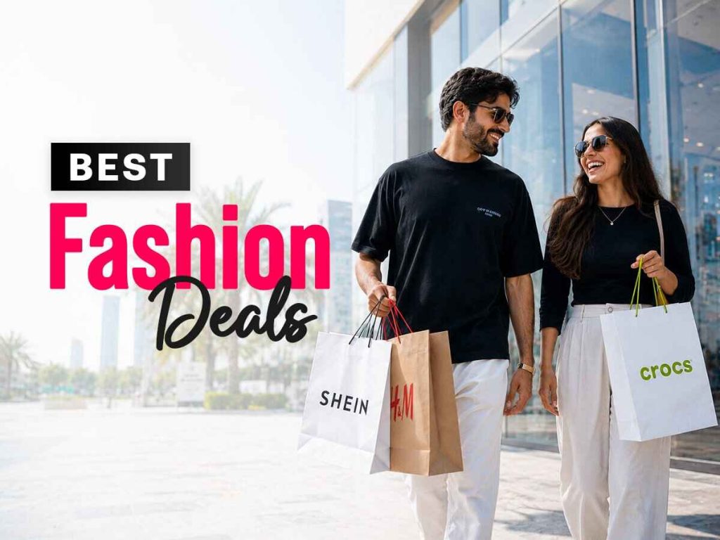 Qatar fashion and footwear summer sale deals from Crocs, Marks & Spencer, H&M, Vogacloset, and SHEIN