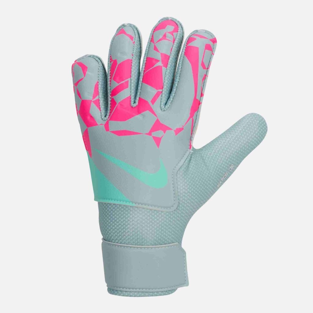 Image of a kid's football gloves  by Nike .