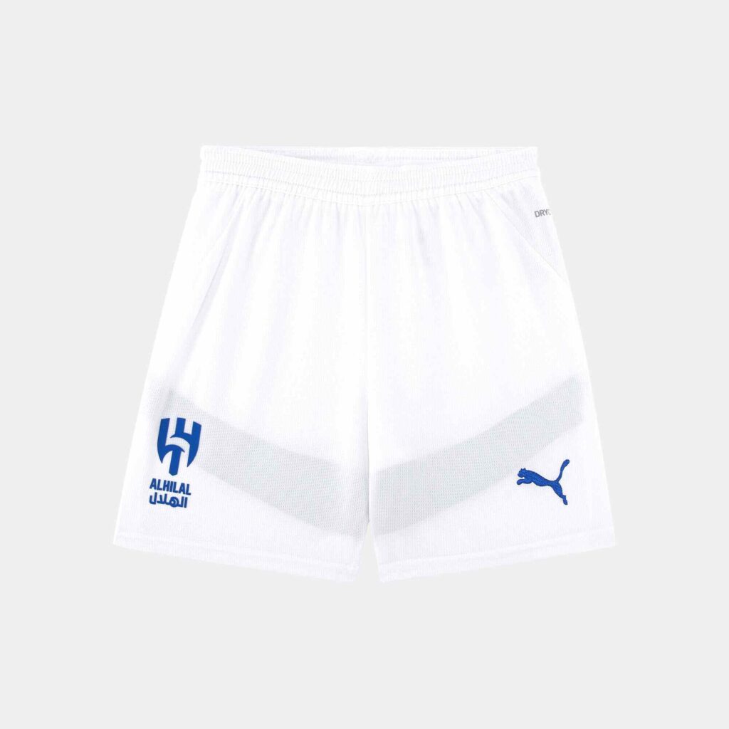 A white Kids' football shorts by Puma 