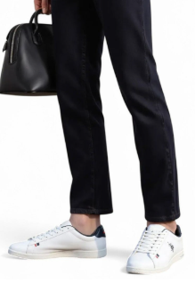U.S. Polo Assn. Men’s White Low-Top Sneakers 