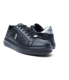 U.S. Polo Assn. Women's Full Black Low-Top Sneakers