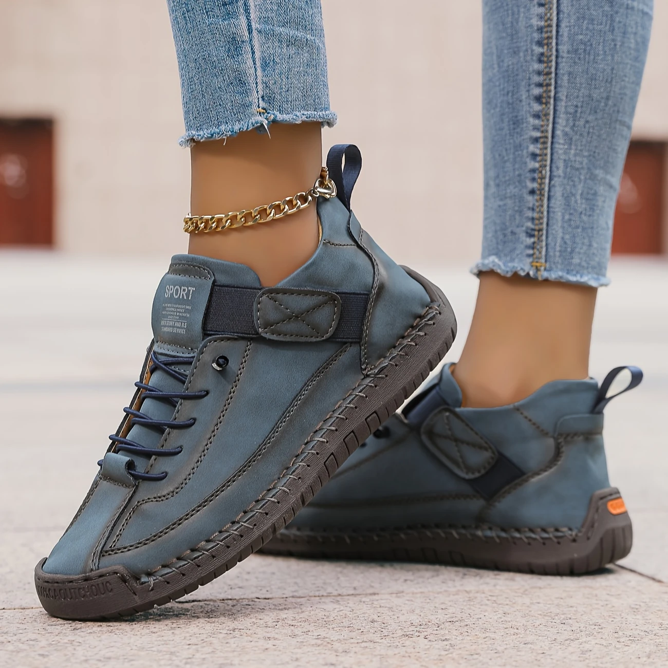 Vintage-Inspired Green Cover Ankle Boots