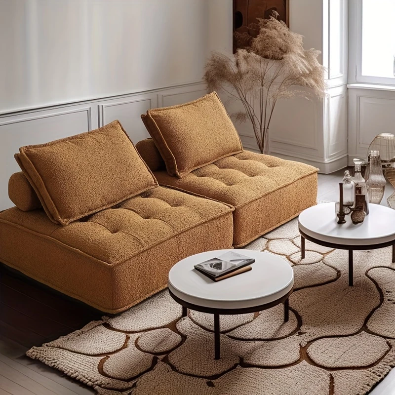 Italian Style White Polyester Memory Foam Sofa
