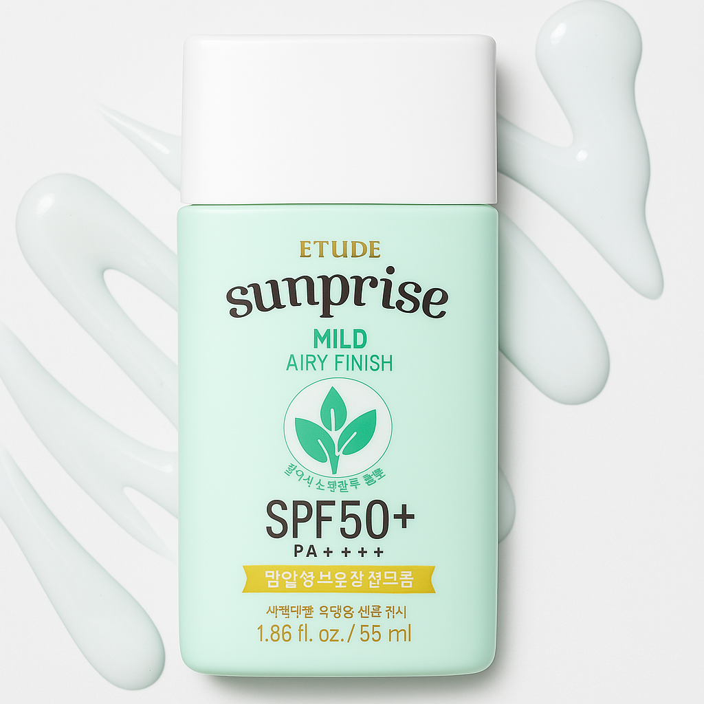 A Korean sunscreen with an airy finish, perfect for sensitive skin, known as one of the best Korean sunscreens for face protection in hot climates.