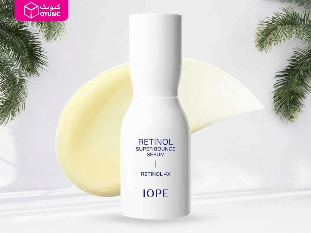  A premium Korean beauty product featuring IOPE’s Retinol Super Bounce Serum, known for its 4X retinol strength and glowing skin results. Perfect addition to your Korean skin care products in UAE.