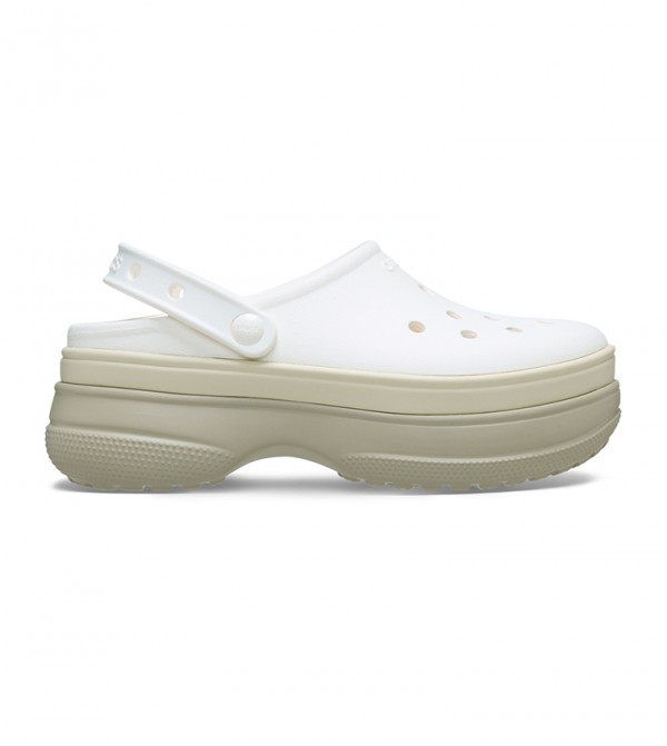 White platform Crocs clog for women in UAE
