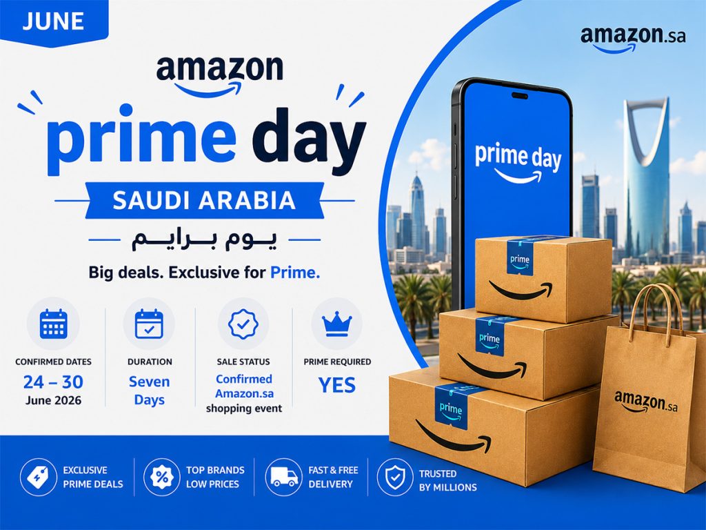 Amazon Saudi Prime Day sale from 24 to 30 June 2026.