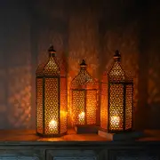 A Moroccan Style Large Decorative Candle Holder Lantern for this Ramadan..